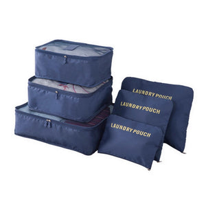 6PCS Travel Storage Bag Set: Clothes Organization, Wardrobe Optimization, Suitcase Packing