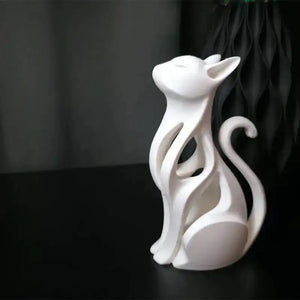 Minimal Sitting Cat Sculpture - thumbnail 8