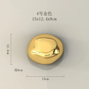 Gilded Stone-Effect Wall Accents - thumbnail 9