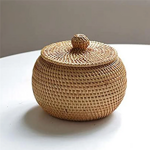 Hand-Woven Rattan Storage Box - thumbnail 3