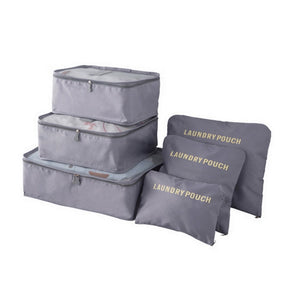 6PCS Travel Storage Bag Set: Clothes Organization, Wardrobe Optimization, Suitcase Packing