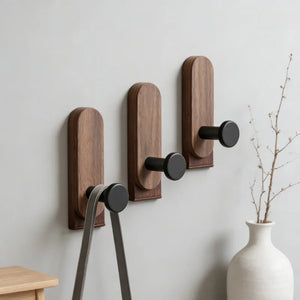 Self-Adhesive Wooden Wall Hooks - thumbnail 2