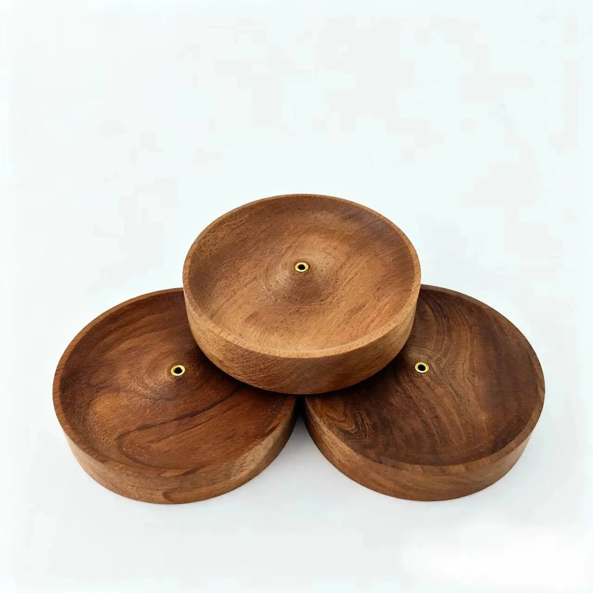 Round Wooden Incense Stick Holder - image 8