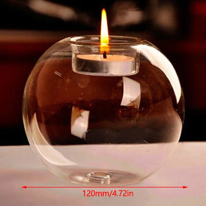 Round Glass Tealight Holder - thumbnail 7