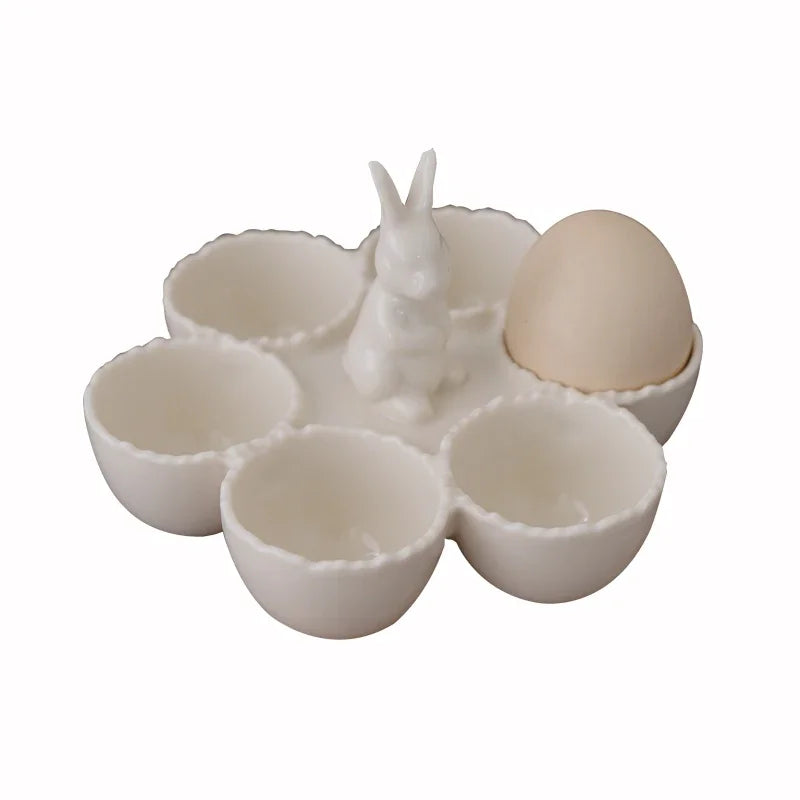 Ceramic Bunny Egg Tray - image 6