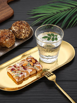 Stainless Steel Oval Serving Tray - thumbnail 1