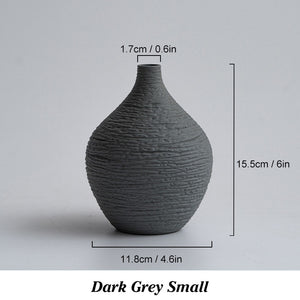 Creative Ceramic Vase Narrow Mouth Nordic Home Decoration Ceramic Crafts Bedroom Desktop Flowerpot Decoration