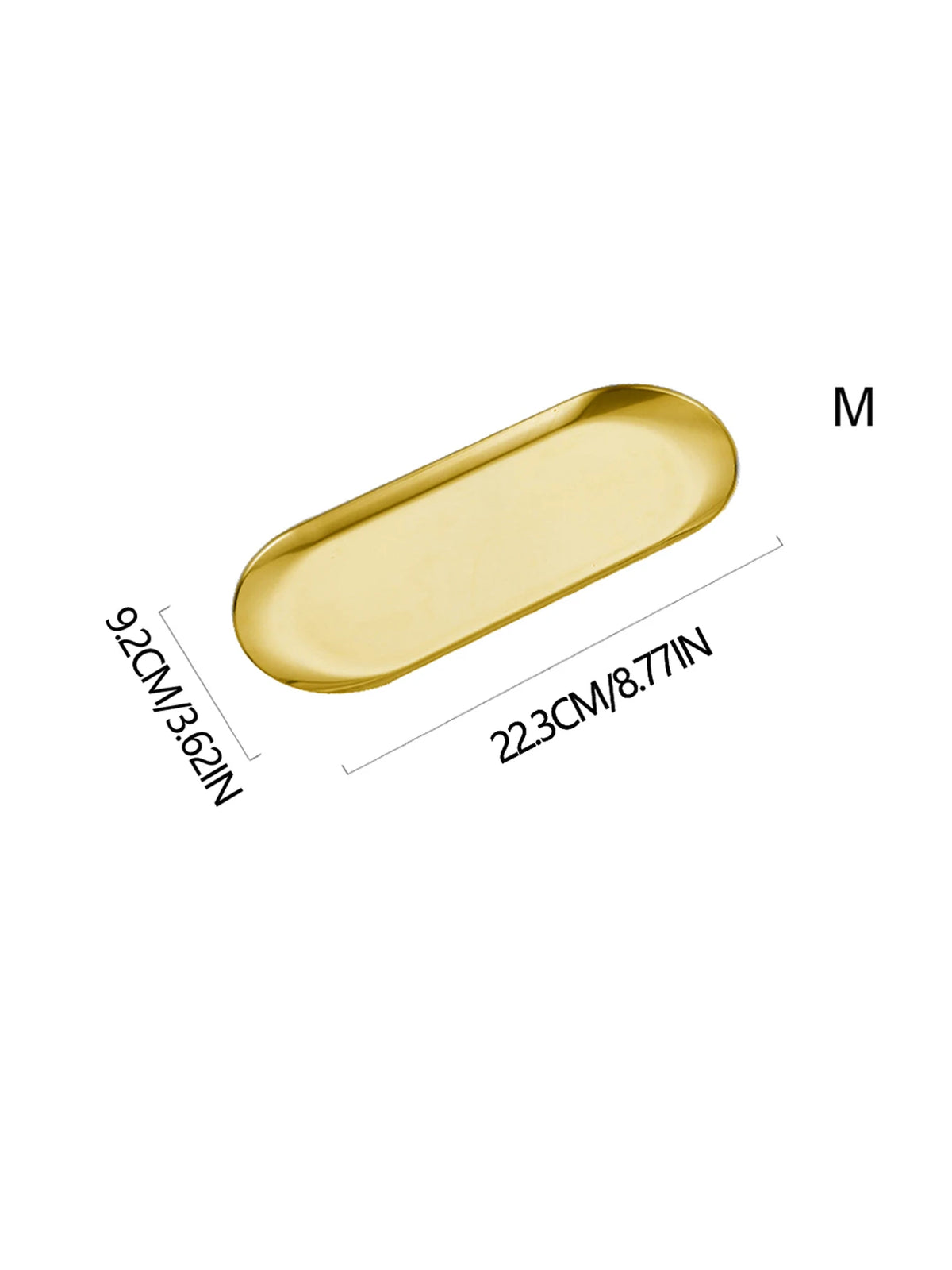 Stainless Steel Oval Serving Tray - image 8