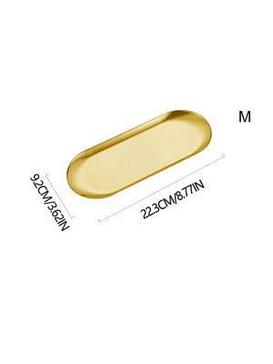 Stainless Steel Oval Serving Tray - thumbnail 8
