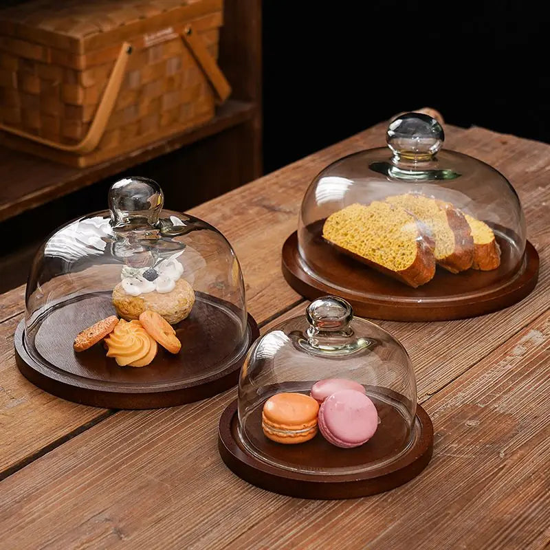 Cake Stand with Glass Dome Cover - image 1