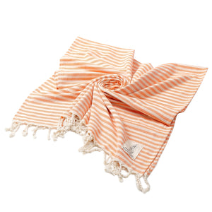 Luxury Striped Tassel Bath Towel: 100% Cotton | Sauna Spa | Home Travel | Beach