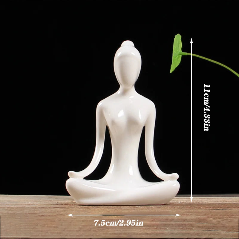 Abstract Ceramic Yoga Pose Figurine - image 15