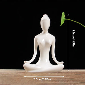 Abstract Ceramic Yoga Pose Figurine - thumbnail 15