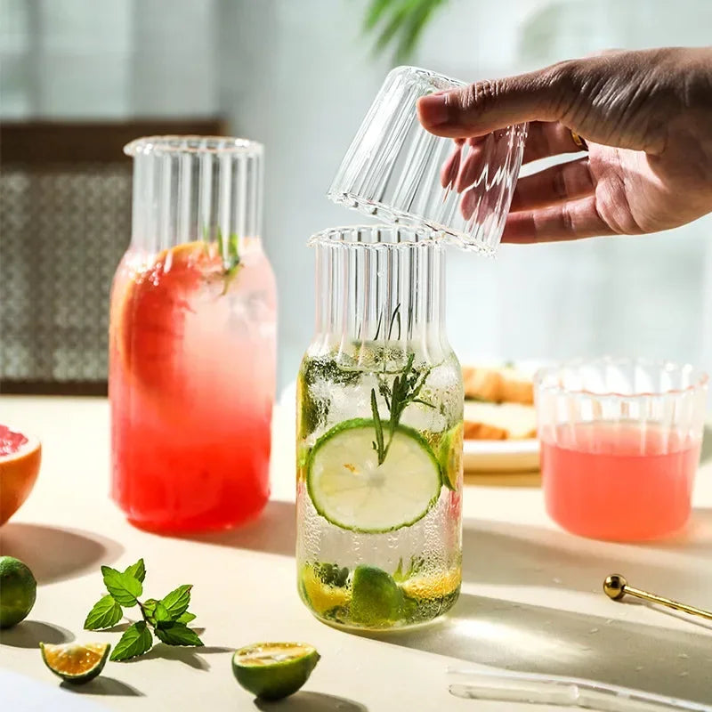 Bedside Glass Water Carafe with Tumbler - image 3