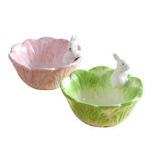 Hand-Painted Ceramic Bunny Bowl - thumbnail 5