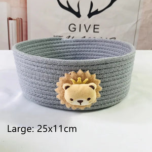 Animal Cotton Rope Storage Basket - thumbnail 15