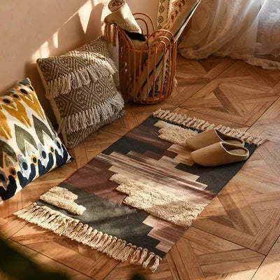 Bohemian Hand-Woven Tassel Rug - image 15