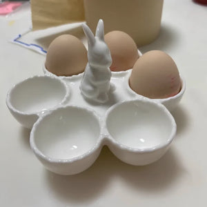 Ceramic Bunny Egg Tray - thumbnail 3