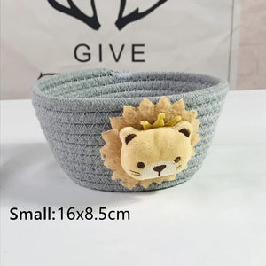 Animal Cotton Rope Storage Basket - thumbnail 16