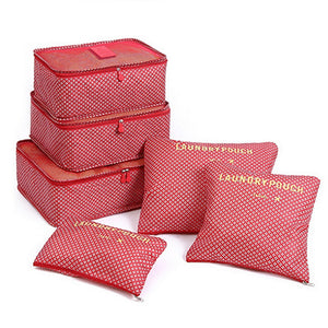 6PCS Travel Storage Bag Set: Clothes Organization, Wardrobe Optimization, Suitcase Packing