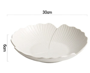 Large Soup Plate: Home Deepening Vegetable Plate, High-Quality Creative White Tableware Ceramic, Salad Bowl