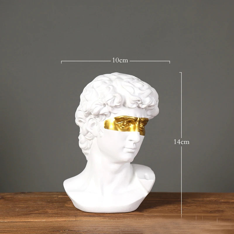 Classical David Bust Sculpture - image 8