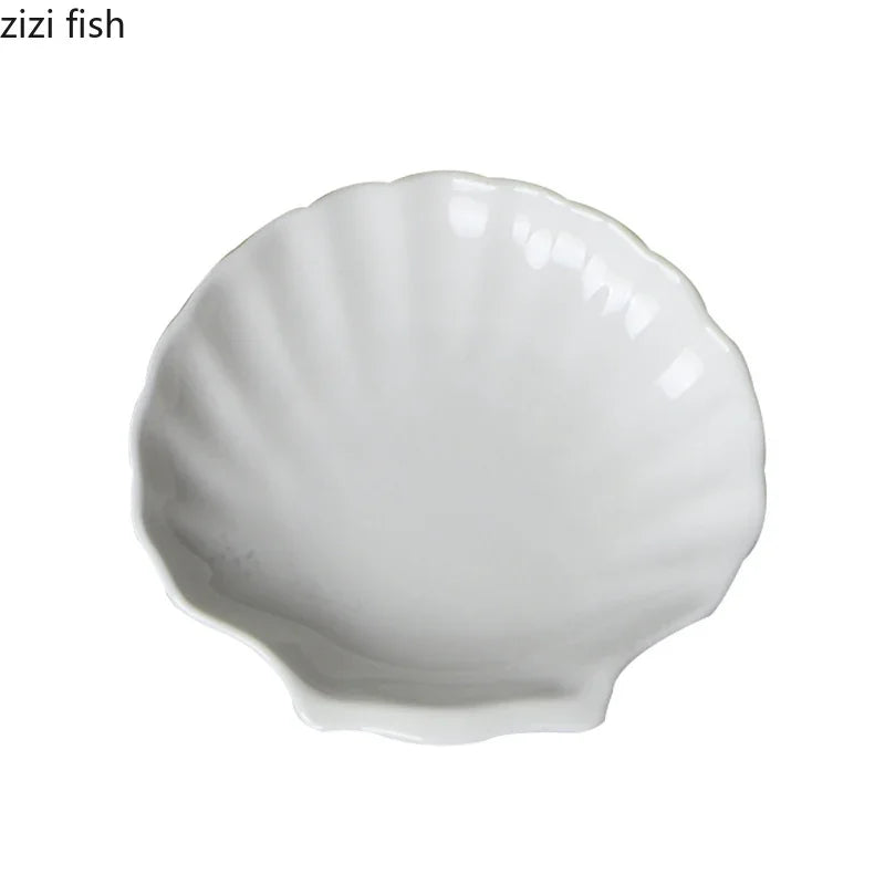 Shell-Shaped Ceramic Serving Plate - image 6