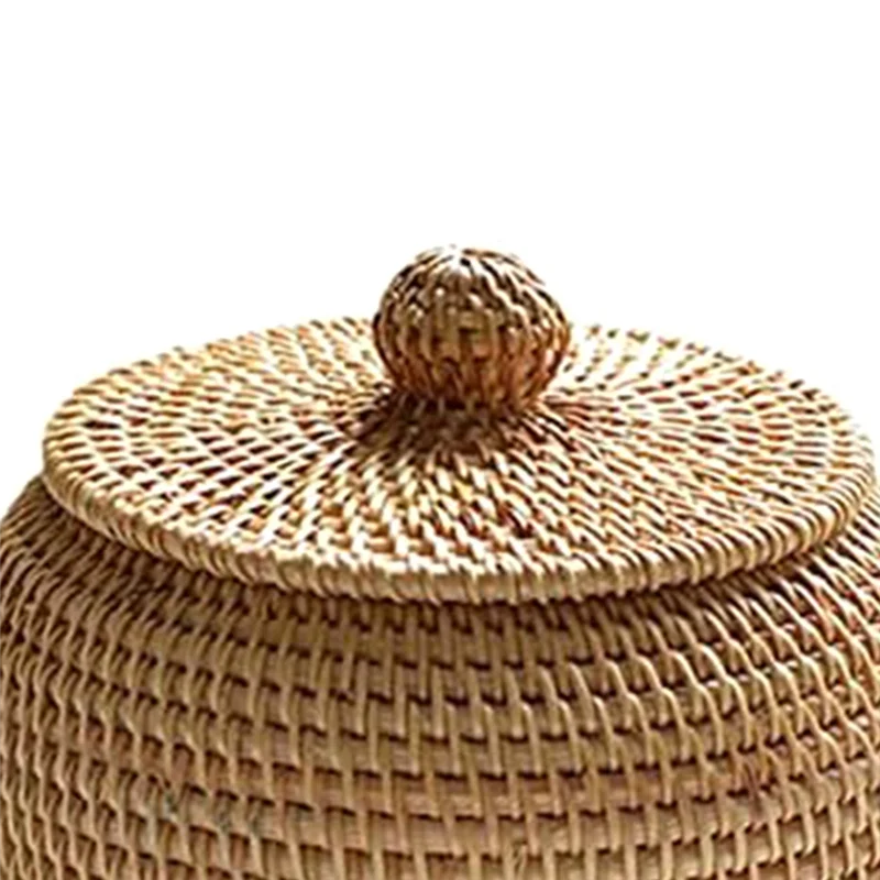 Hand-Woven Rattan Storage Box - image 4