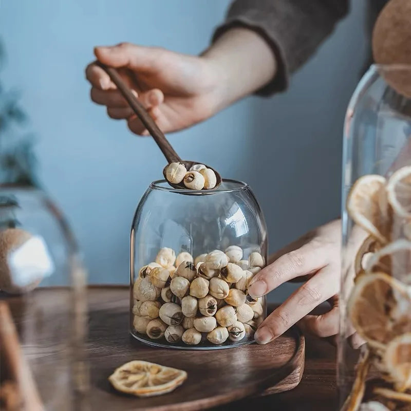 Glass Storage Jar with Cork Stopper - image 3