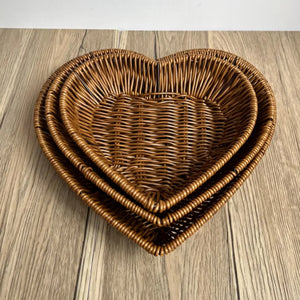 Heart-Shaped Woven Basket - thumbnail 3