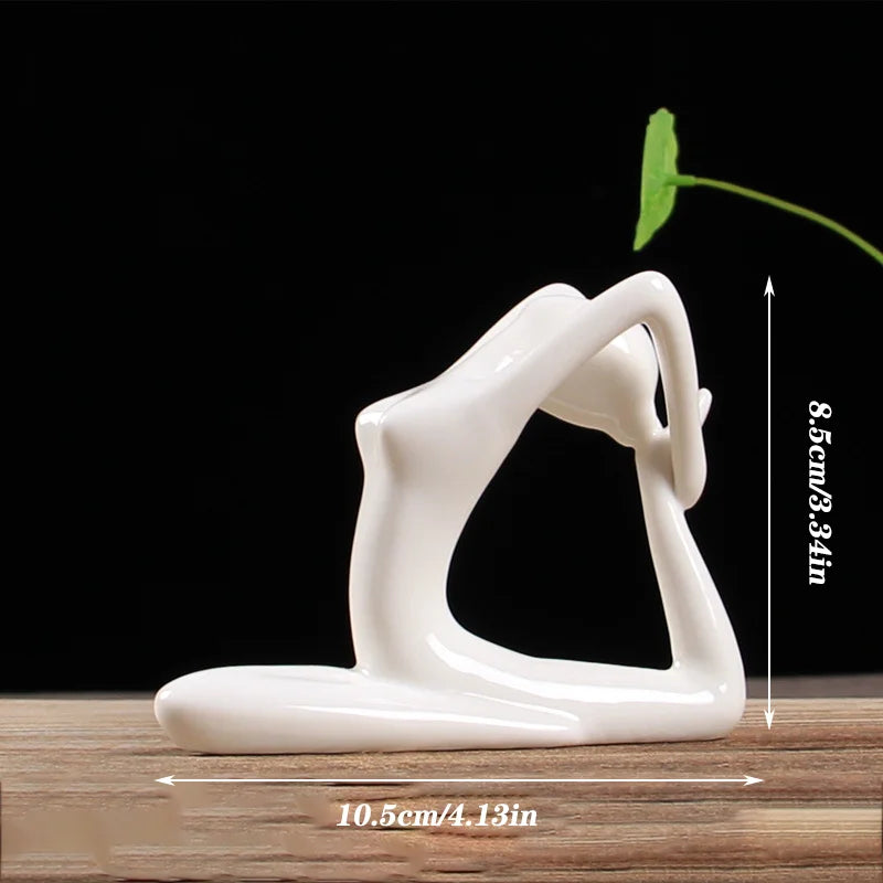 Abstract Ceramic Yoga Pose Figurine - image 11