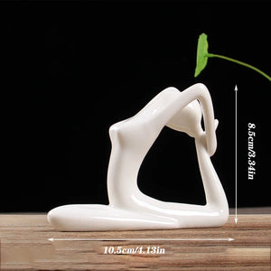 Abstract Ceramic Yoga Pose Figurine - thumbnail 11