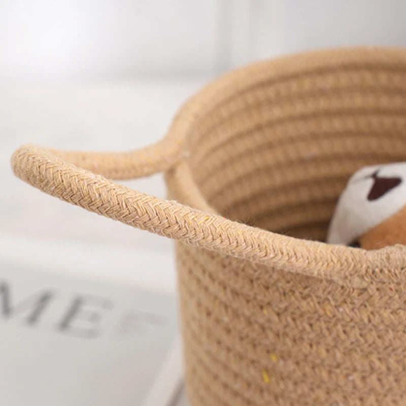 Hanging Cotton Rope Storage Basket - image 2