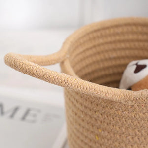 Hanging Cotton Rope Storage Basket - thumbnail 2