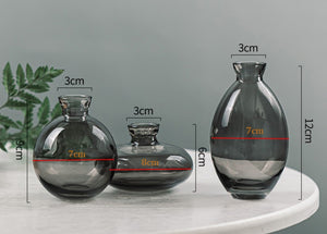 Classic Creative Mini Vase Top Quality Glass Transparent Home Deco Living Room Reagent Bottles Flower Vase