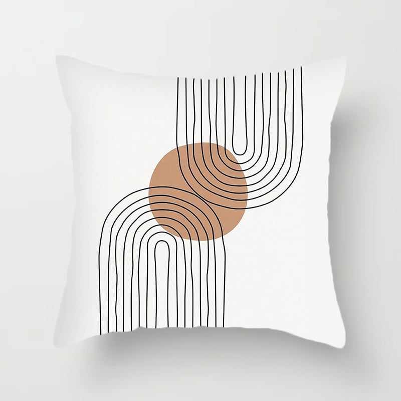 Abstract Geometry Pillowcase: Soft Plush Cushion Cover | Sofa Throw Decor