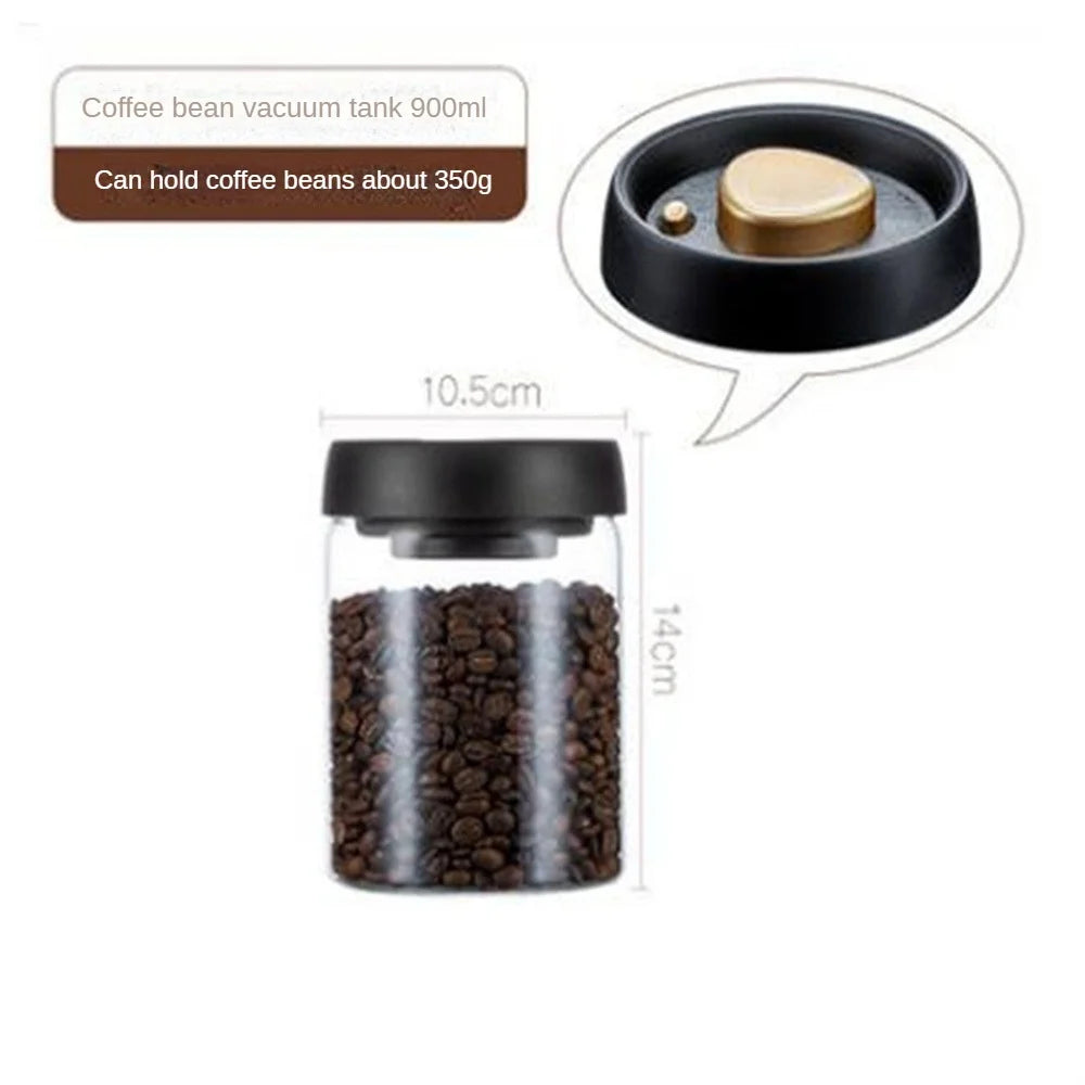 Glass Coffee Canister with Press-Down Lid - image 6