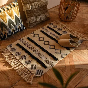 Bohemian Hand-Woven Tassel Rug - thumbnail 28