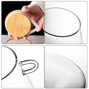 Glass Storage Jar with Bamboo Lid - thumbnail 2