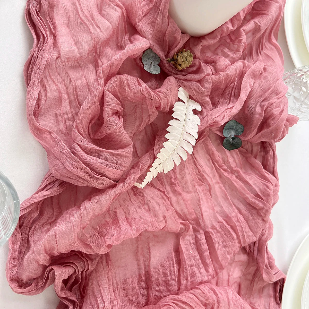 Semi-Sheer Gauze Table Runner - image 5