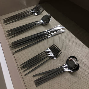 30pcs/6sets Stainless Steel Cutlery Set For Kitchen Dinnerware Knife Fork Spoon Set Travel Cutlery Set Tableware Set Of Dishes