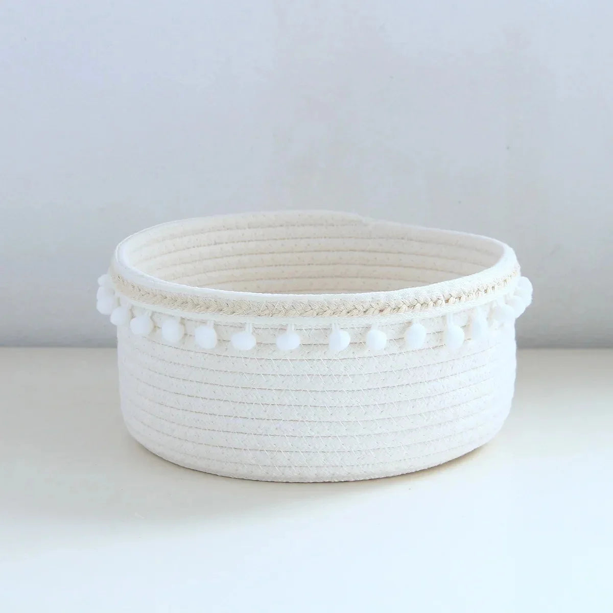 Cotton Rope Tassel Storage Basket - image 7