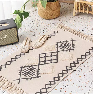 Bohemian Hand-Woven Tassel Rug - thumbnail 18