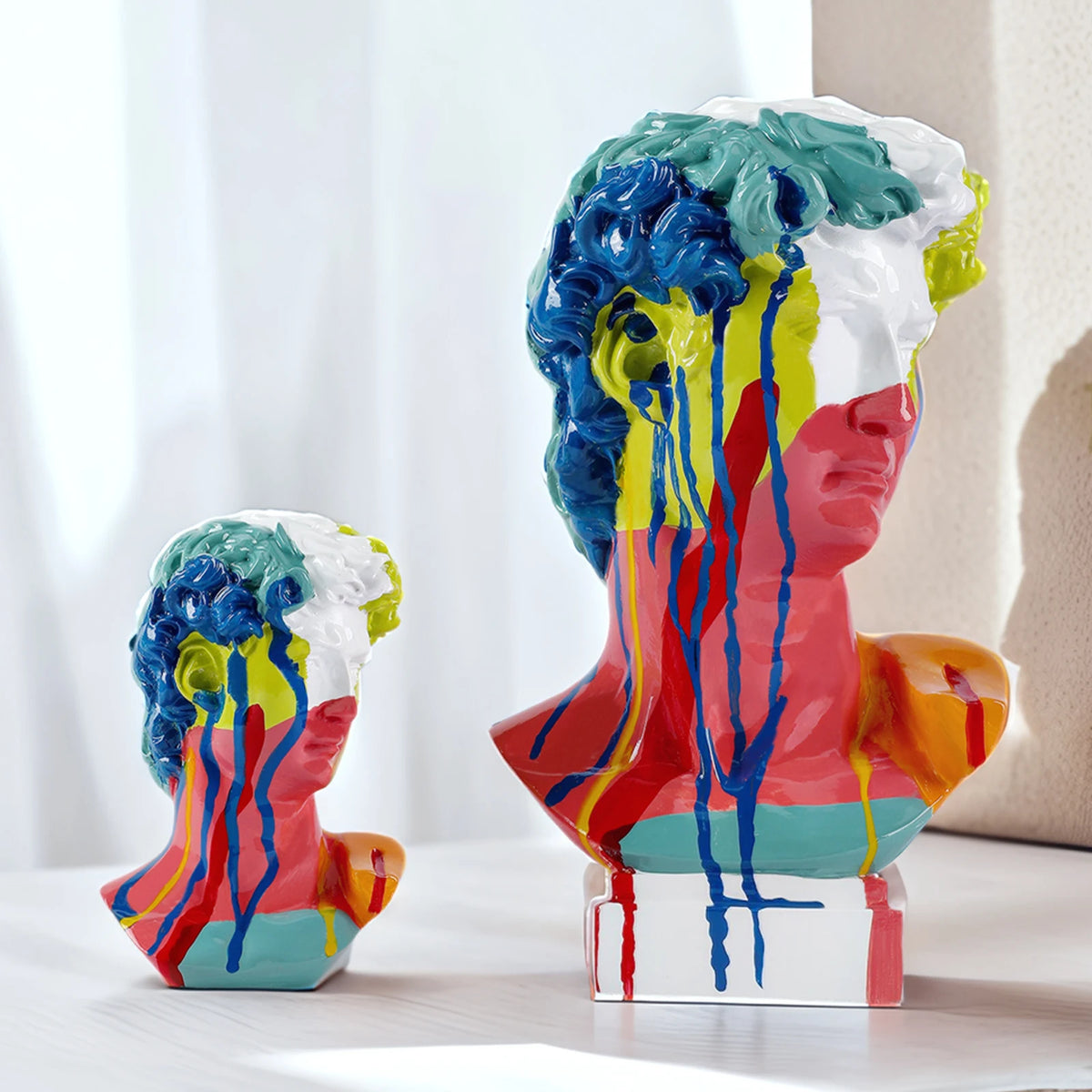 Classical David Bust Sculpture - image 5