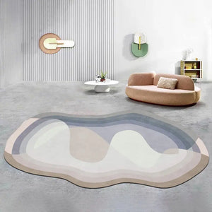 Irregular Shape Modern Area Rug - thumbnail 4