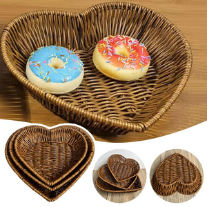 Heart-Shaped Woven Basket - thumbnail 2