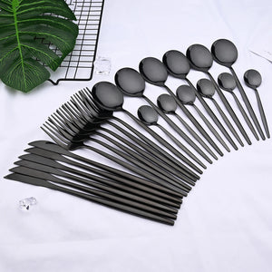 24-Piece Stainless Steel Flatware Set – Service for 6 - thumbnail 1