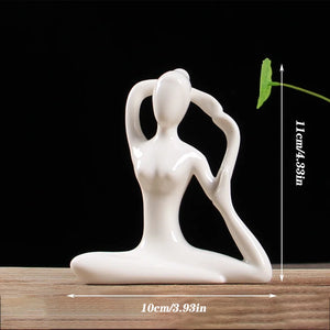 Abstract Ceramic Yoga Pose Figurine - thumbnail 16