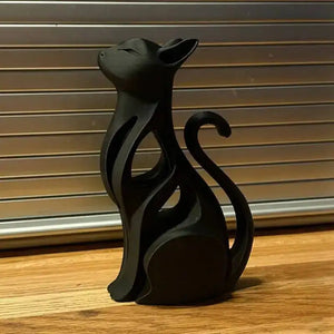 Minimal Sitting Cat Sculpture - thumbnail 7