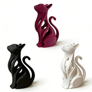 Minimal Sitting Cat Sculpture - thumbnail 1